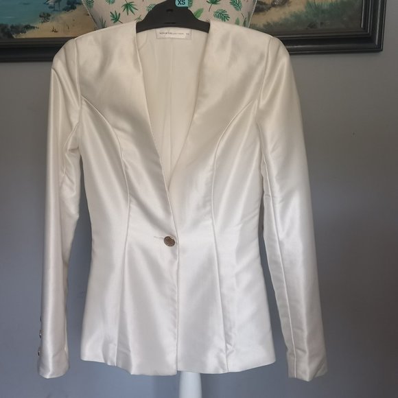 MISHA COLLECTION Jackets & Blazers - Misha Collection high quality single breasted blazer jacket, no lapel (XS)